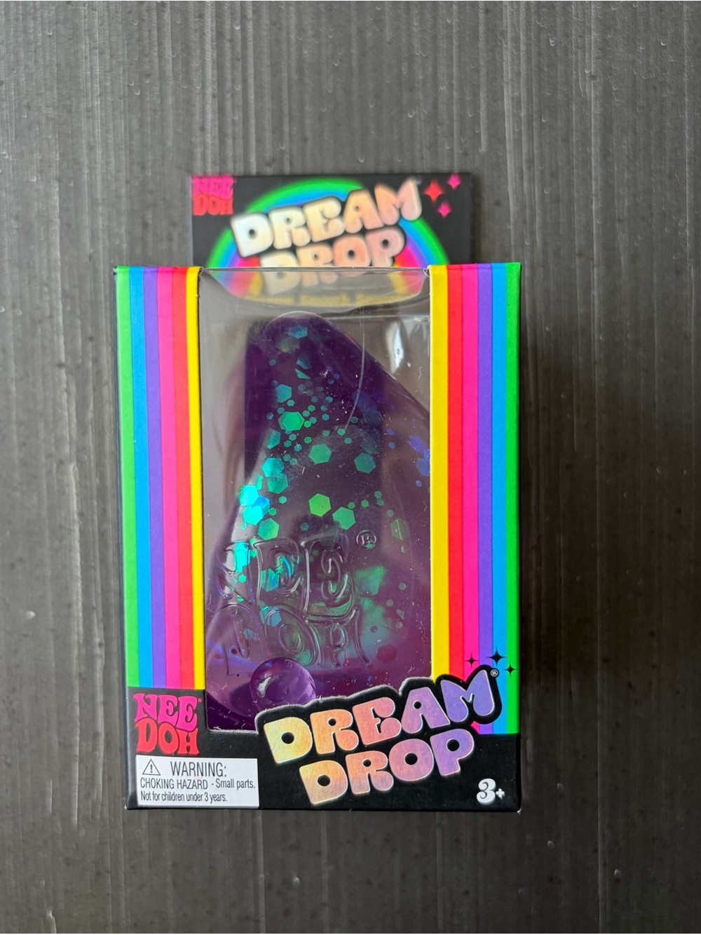 NeeDoh Dream Drop Purple Glitter